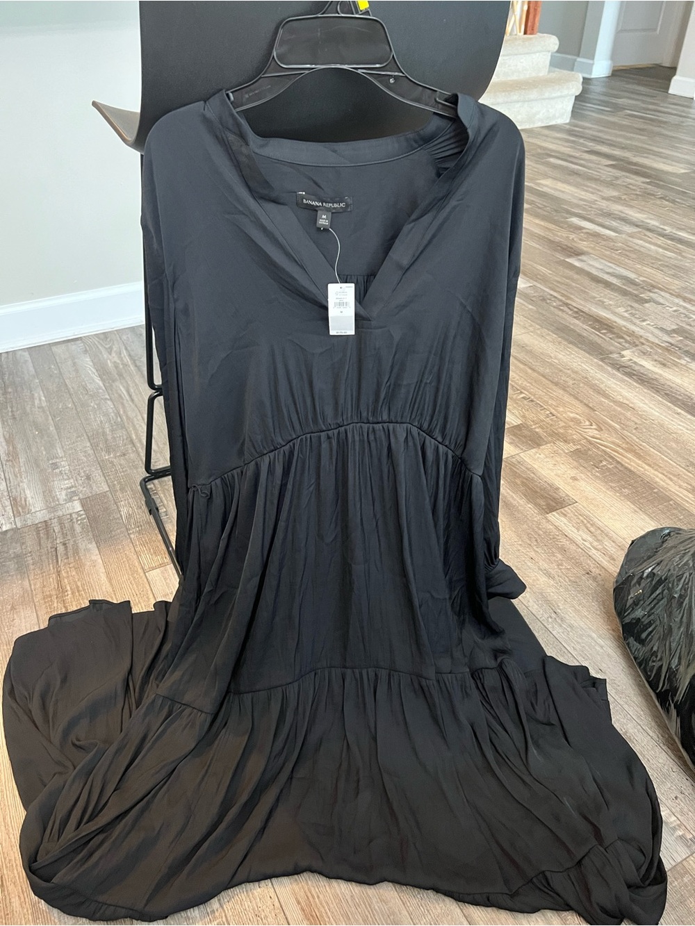 Banana Republic Black V-Neck Dress